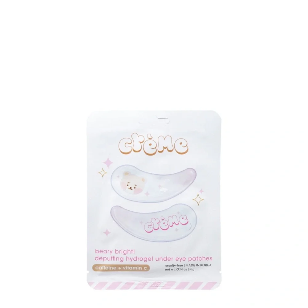 💕NWT Crème Beary Bright Depuffing Hydrogel Under Eye Patch. 3 pack.